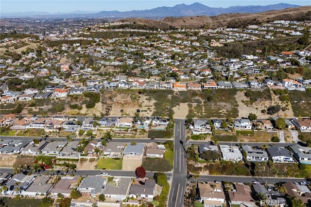 4101 Calle Mayo, San Clemente, CA 92673 - aerial overview of property's location with mountains and nearby suburban area