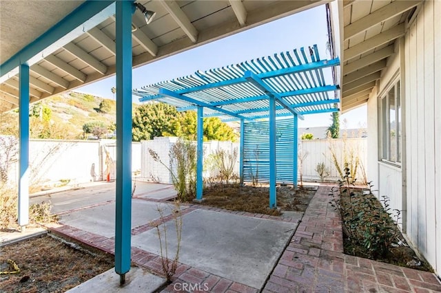 4101 Calle Mayo, San Clemente, CA 92673 - view of patio / terrace with a pergola and a fenced backyard