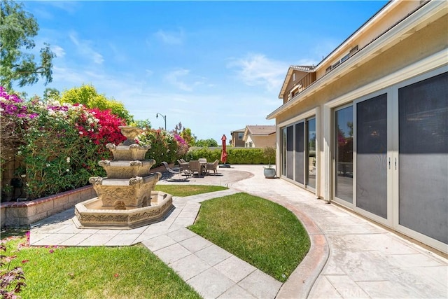 6829 Birmingham Dr, Chino, CA 91710 - view of yard featuring a patio