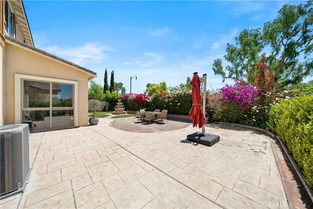 6829 Birmingham Dr, Chino, CA 91710 - view of patio / terrace with central AC