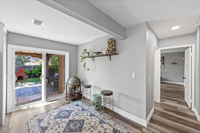 3221 Camarillo Ave, Oceanside, CA 92056 - living area with wood finished floors and baseboards