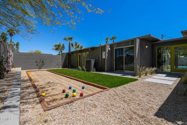 2839 N Davis Way, Palm Springs, CA 92262 - fenced backyard with a game area