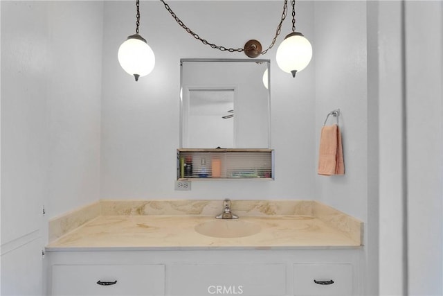 bathroom with vanity