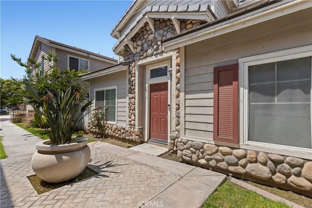 3818 Coastal St, Riverside, CA 92501 - property entrance with stone siding