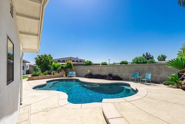1995 E Valley Forge Ave, Tulare, CA 93274 - view of swimming pool with a patio area and a fenced backyard