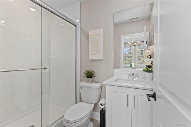 940 Lindbergh Dr, San Marcos, CA 92069 - bathroom with vanity and a stall shower