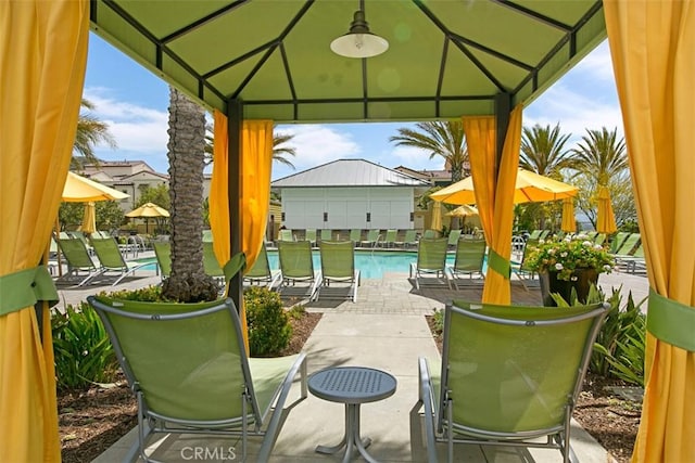 16 Abarrota St, Rancho Mission Viejo, CA 92694 - view of patio with a gazebo and a community pool