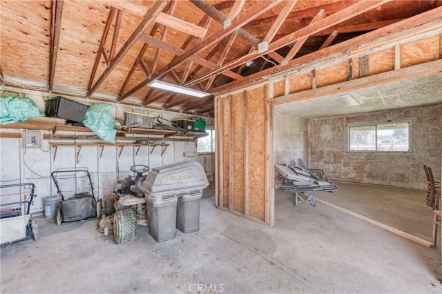 view of basement
