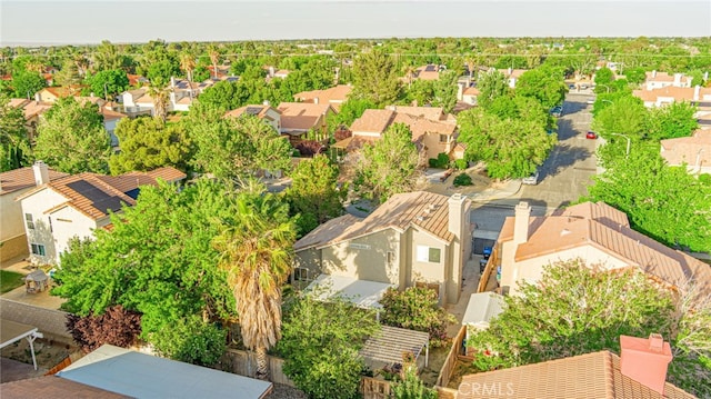 aerial view of residential area