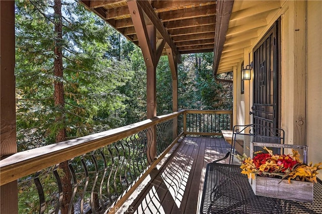 view of balcony