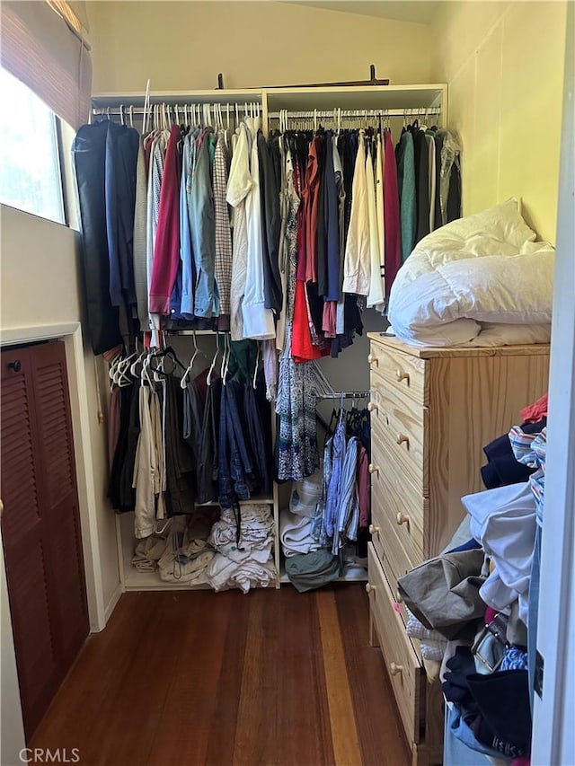 30 Bear Dr, Mt Baldy, CA 91759 - spacious closet featuring wood finished floors