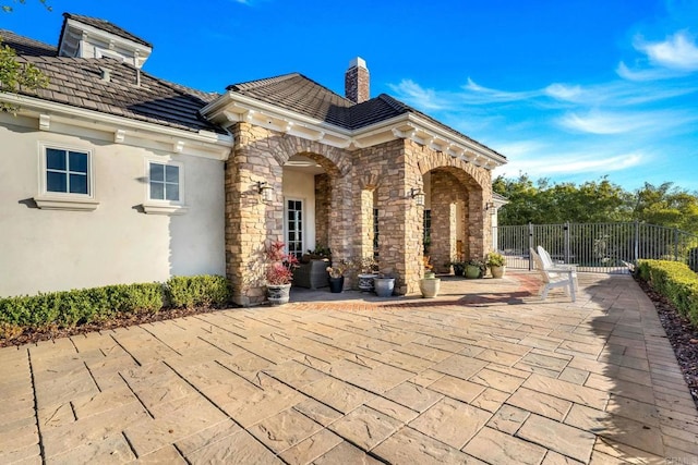 3401 Adams Run, Encinitas, CA 92024 - view of patio featuring fence and a gate