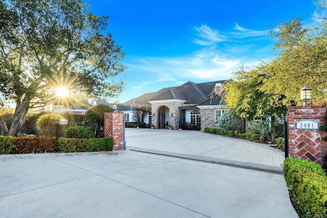 3401 Adams Run, Encinitas, CA 92024 - view of front of property with stone siding