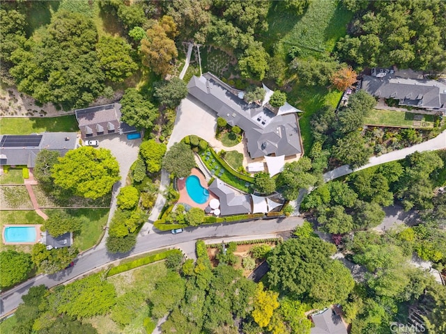 3818 Hollyline Ave, Sherman Oaks, CA 91423 - aerial view of property's location with a pool