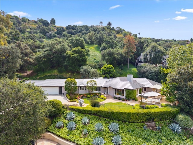 3818 Hollyline Ave, Sherman Oaks, CA 91423 - view from above of property