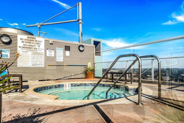 1080 Park Blvd Unit 701, San Diego, CA 92101 - view of swimming pool with a hot tub