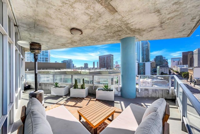 1080 Park Blvd Unit 701, San Diego, CA 92101 - balcony with a skyline view and an outdoor hangout area