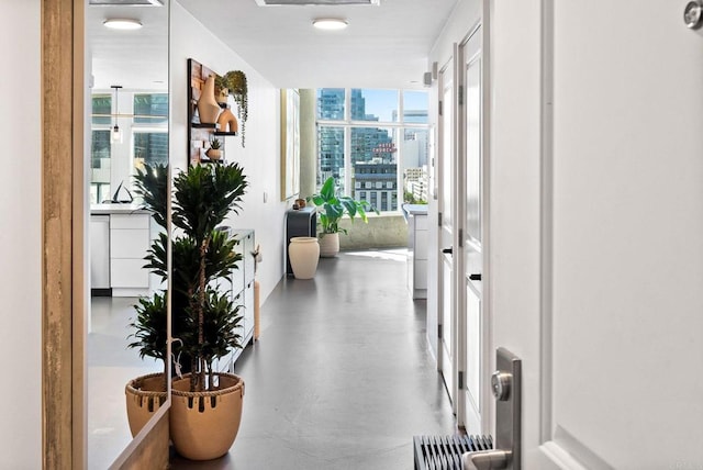 1080 Park Blvd Unit 701, San Diego, CA 92101 - corridor with plenty of natural light and a view of city