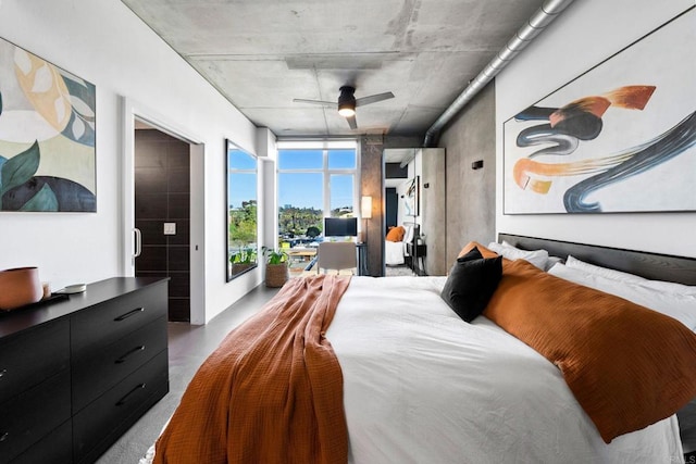 1080 Park Blvd Unit 701, San Diego, CA 92101 - bedroom with ceiling fan