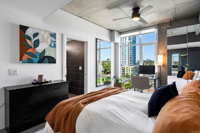 1080 Park Blvd Unit 701, San Diego, CA 92101 - bedroom with ceiling fan