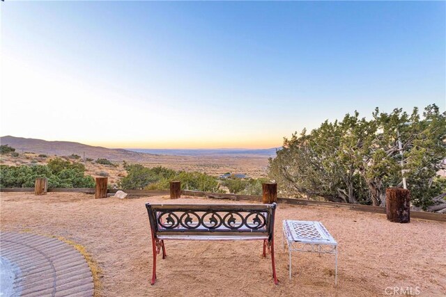 25624 Castlerock Rd, Apple Valley, CA 92308 - exterior space with a mountain view
