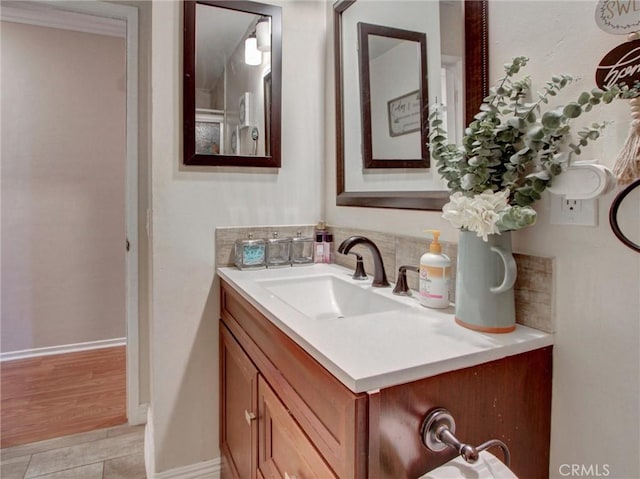 10922 Vickers Dr, Garden Grove, CA 92840 - bathroom featuring vanity and baseboards