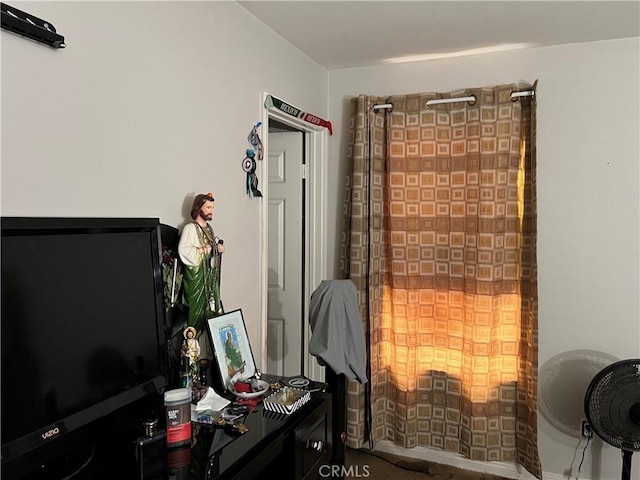 view of home office