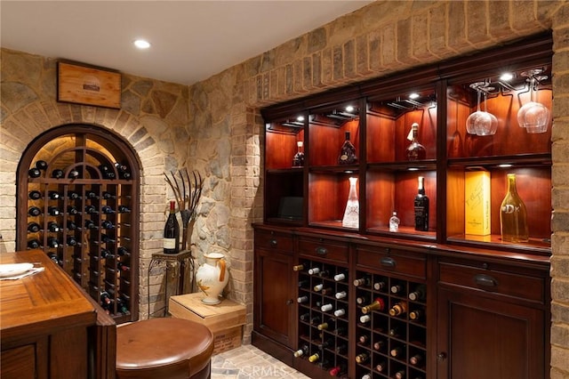 427 10th St, Huntington Beach, CA 92648 - wine area featuring recessed lighting