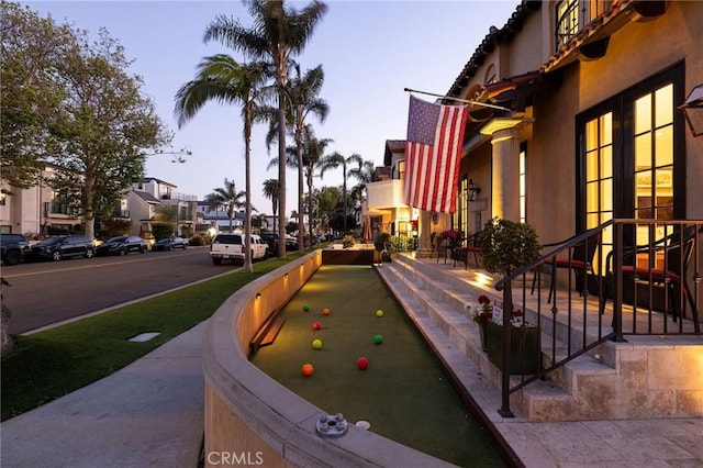 427 10th St, Huntington Beach, CA 92648 - view of community featuring a bocce ball area and a residential view