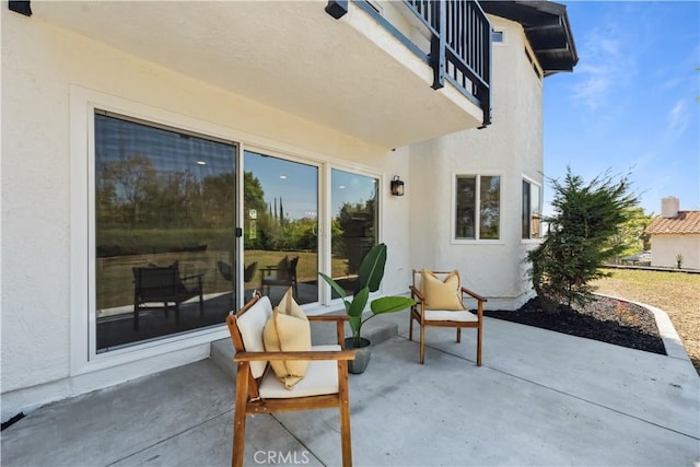 529 Manzanita Rd, Redlands, CA 92373 - view of patio / terrace with a balcony