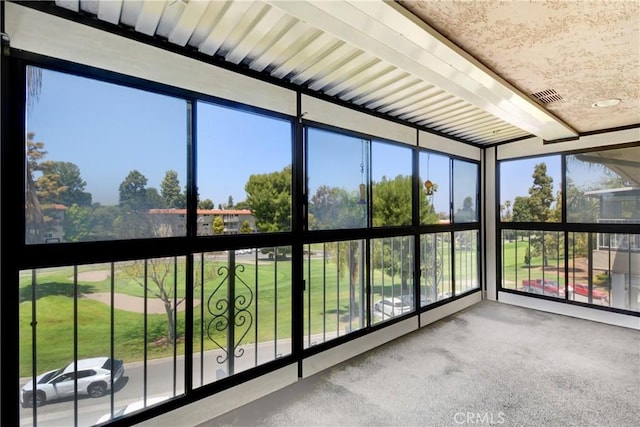 2384 Via Mariposa W Unit 3G, Laguna Woods, CA 92637 - unfurnished sunroom featuring carpet floors