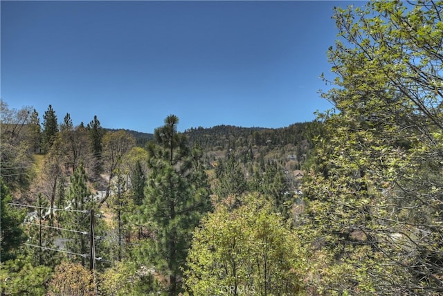 27757 N Bay Rd, Lake Arrowhead, CA 92352 - mountain view featuring a heavily wooded area