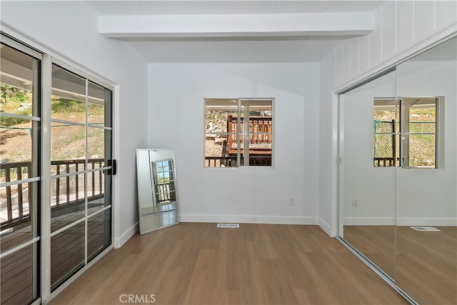 27757 N Bay Rd, Lake Arrowhead, CA 92352 - interior space featuring wood finished floors, healthy amount of natural light, and baseboards