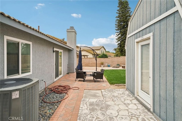 2925 Greenbriar Dr, Ontario, CA 91761 - view of patio / terrace featuring central air condition unit