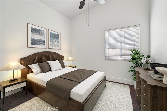 2925 Greenbriar Dr, Ontario, CA 91761 - bedroom with baseboards, wood finished floors, and a ceiling fan