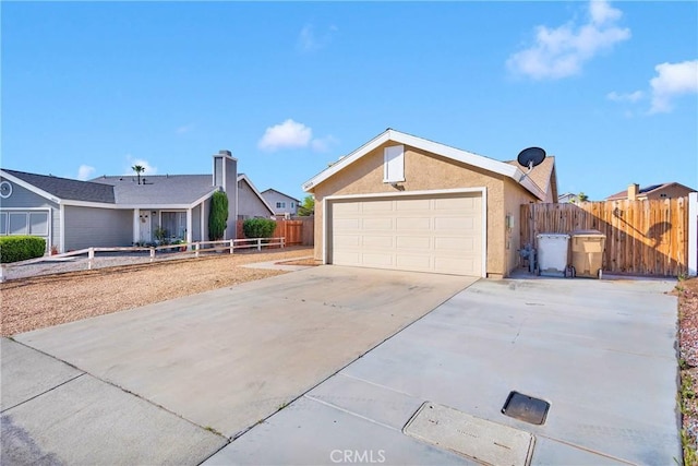 14359 Birchwood Dr, Hesperia, CA 92344 - single story home featuring fence, driveway, a garage, and stucco siding