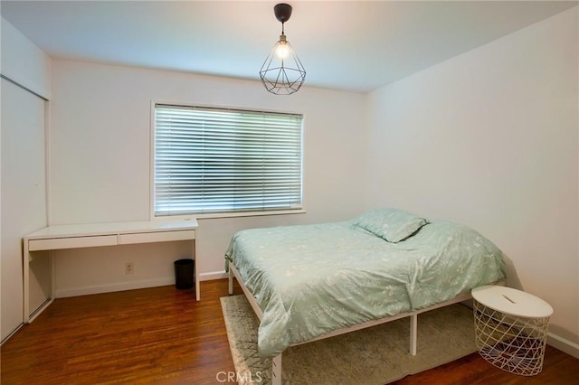 18041 Acre St, Northridge, CA 91325 - bedroom featuring wood finished floors and baseboards