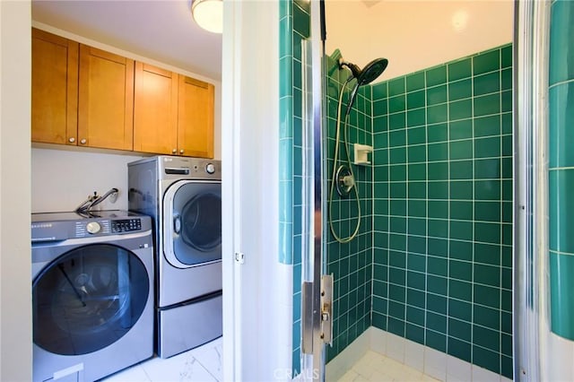 18041 Acre St, Northridge, CA 91325 - washroom featuring separate washer and dryer and cabinet space