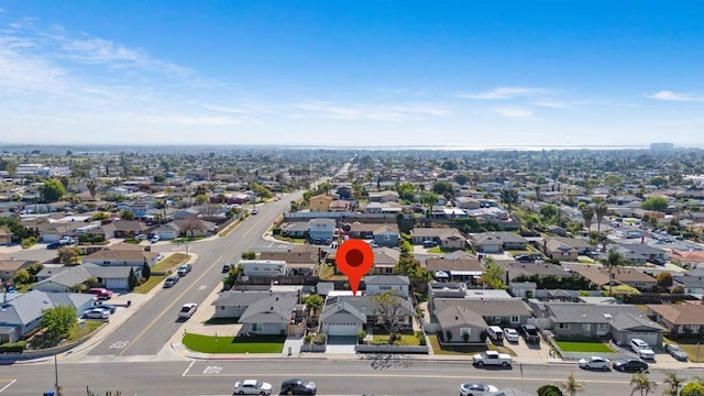 aerial view of residential area