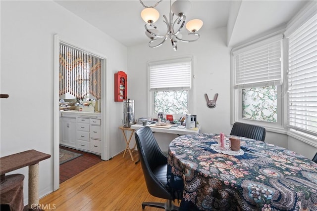 1801 N Ross St, Santa Ana, CA 92706 - dining room with a chandelier and light wood-style floors