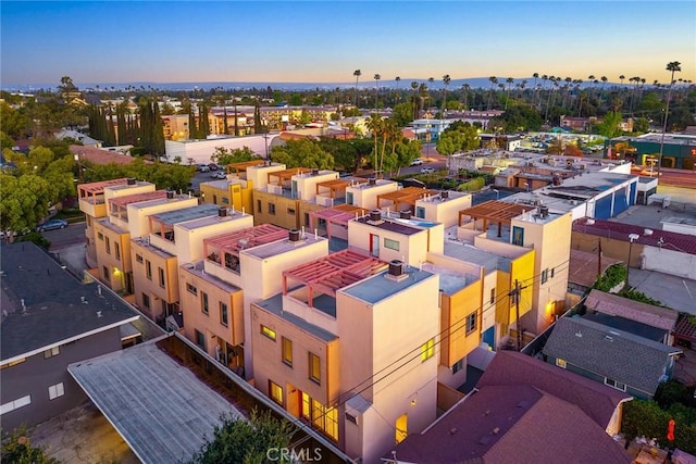 53 N Oak Ave Unit 5, Pasadena, CA 91107 - aerial view at dusk