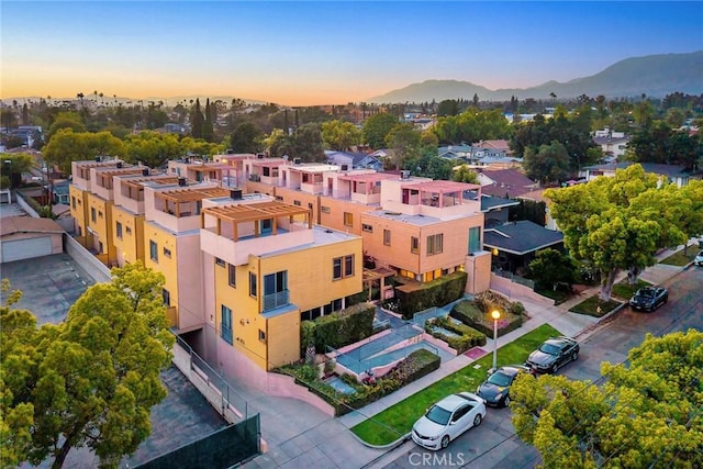 53 N Oak Ave Unit 5, Pasadena, CA 91107 - aerial view of residential area with mountains