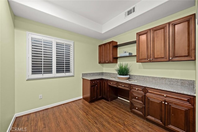 53 N Oak Ave Unit 5, Pasadena, CA 91107 - unfurnished office featuring dark wood-style flooring and baseboards