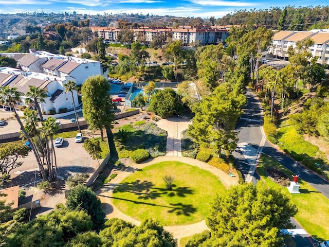 aerial view of residential area