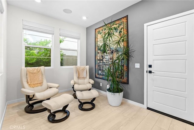 612 Prickly Pear Way, Rancho Mission Viejo, CA 92694 - sitting room with wood finished floors, recessed lighting, and baseboards