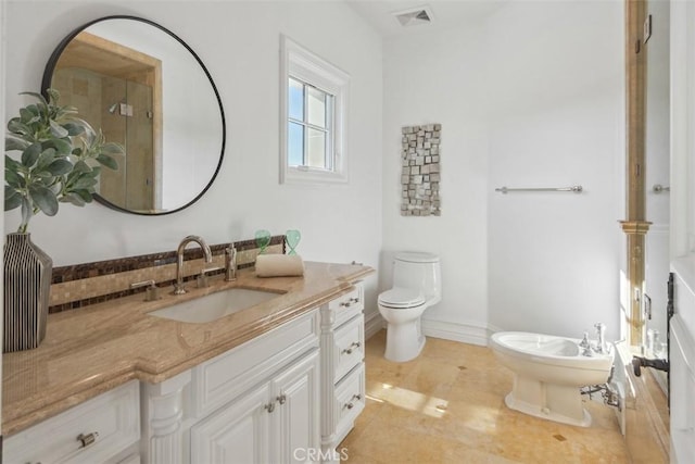 28 Shoreridge, Newport Coast, CA 92657 - full bath with vanity, a bidet, and tile patterned flooring