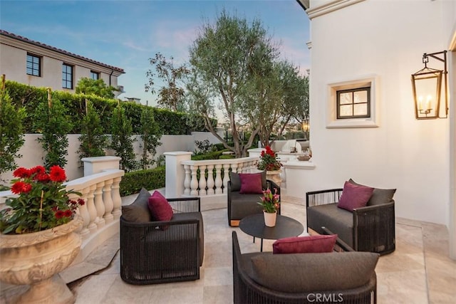 28 Shoreridge, Newport Coast, CA 92657 - view of patio / terrace featuring an outdoor living space