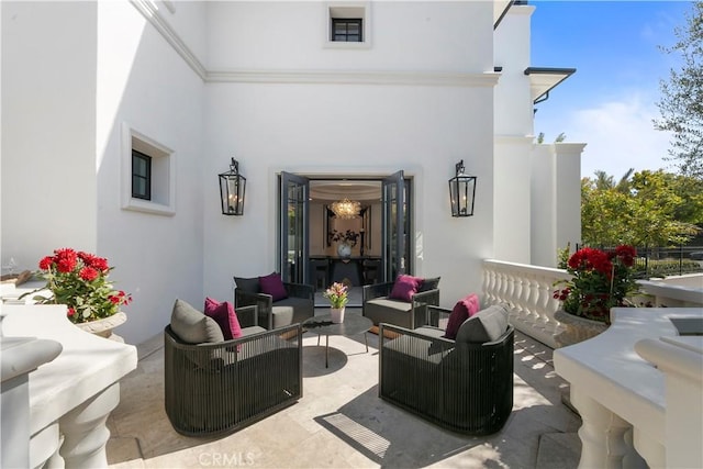 28 Shoreridge, Newport Coast, CA 92657 - view of patio with an outdoor hangout area