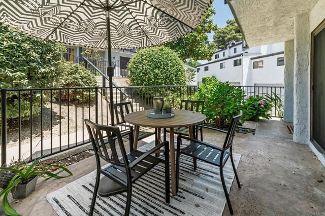 7321 Alicante Rd Unit A, Carlsbad, CA 92009 - balcony with outdoor dining space