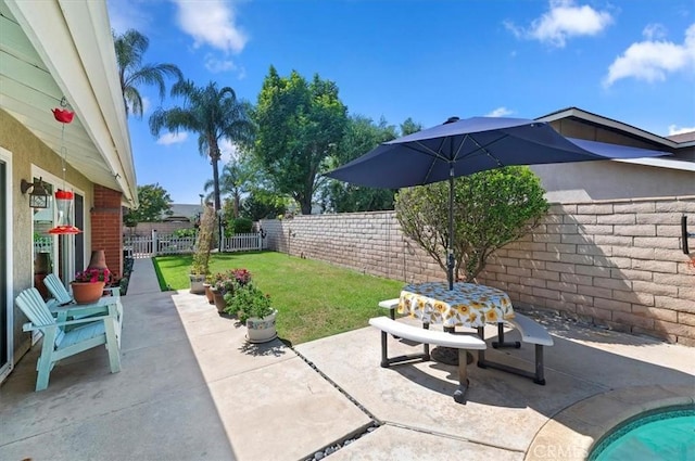 view of patio